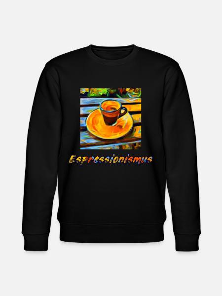 Expressionismus Espresso ergibt Espressionismus - Stanley/Stella Unisex Bio-Sweatshirt CHANGER - Schwarz