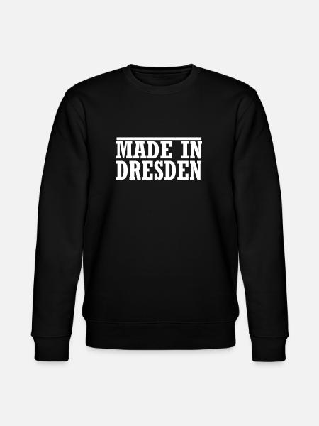 made in Dresden - Stanley/Stella Unisex Bio-Sweatshirt CHANGER  - Schwarz