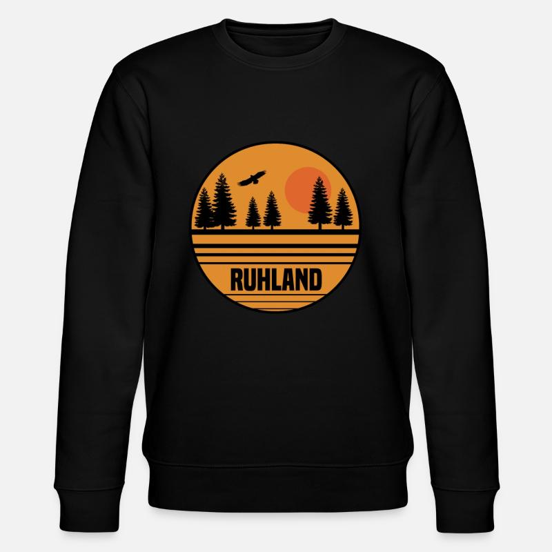 Ruhland - Stanley/Stella Unisex Bio-Sweatshirt CHANGER  - Schwarz