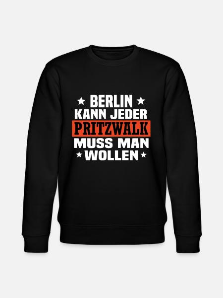 Pritzwalk - Stanley/Stella Unisex Bio-Sweatshirt CHANGER  - Schwarz