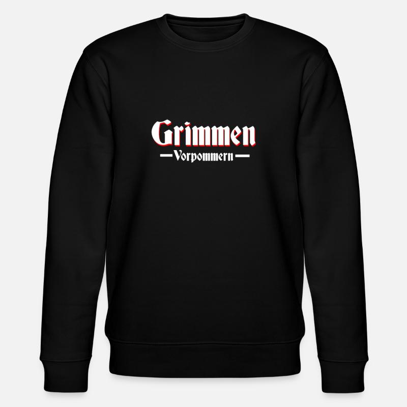 grimmen altdeutsche Schrift - Stanley/Stella Unisex Bio-Sweatshirt CHANGER  - Schwarz