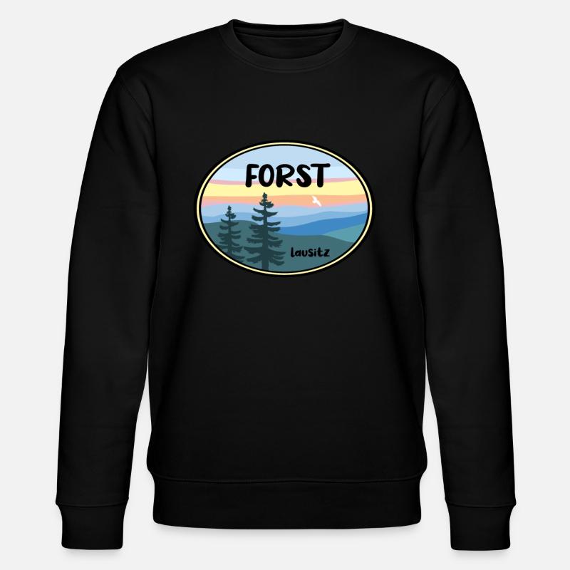 Forst Lausitz - Stanley/Stella Unisex Bio-Sweatshirt CHANGER  - Schwarz