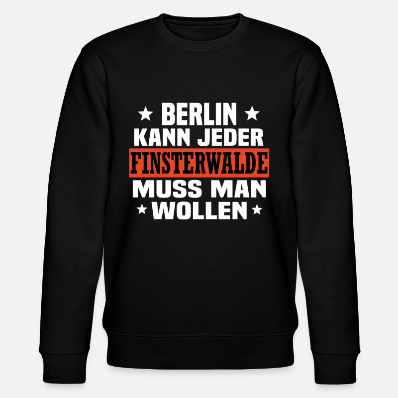 Finsterwalde - Stanley/Stella Unisex Bio-Sweatshirt CHANGER  - Schwarz