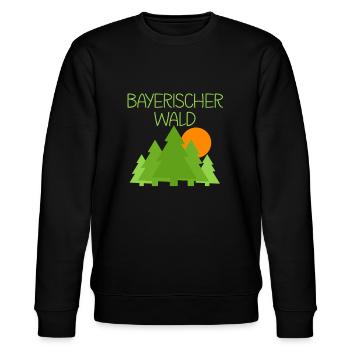 Bayrischer Wald - Stanley/Stella Unisex Bio-Sweatshirt CHANGER  - Schwarz - Vorne - Nik (191cm) & Marisol (170cm)