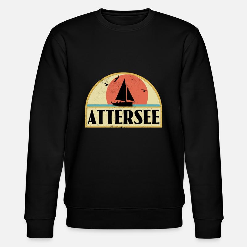 Attersee - Stanley/Stella Unisex Bio-Sweatshirt CHANGER  - Schwarz
