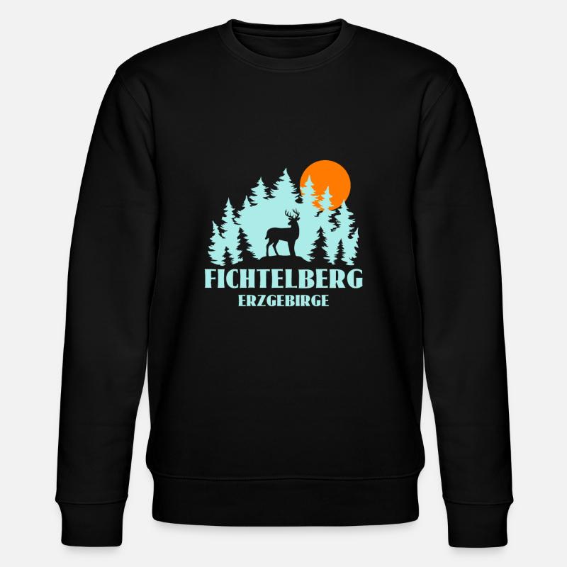 Fichtelberg - Stanley/Stella Unisex Bio-Sweatshirt CHANGER  - Schwarz