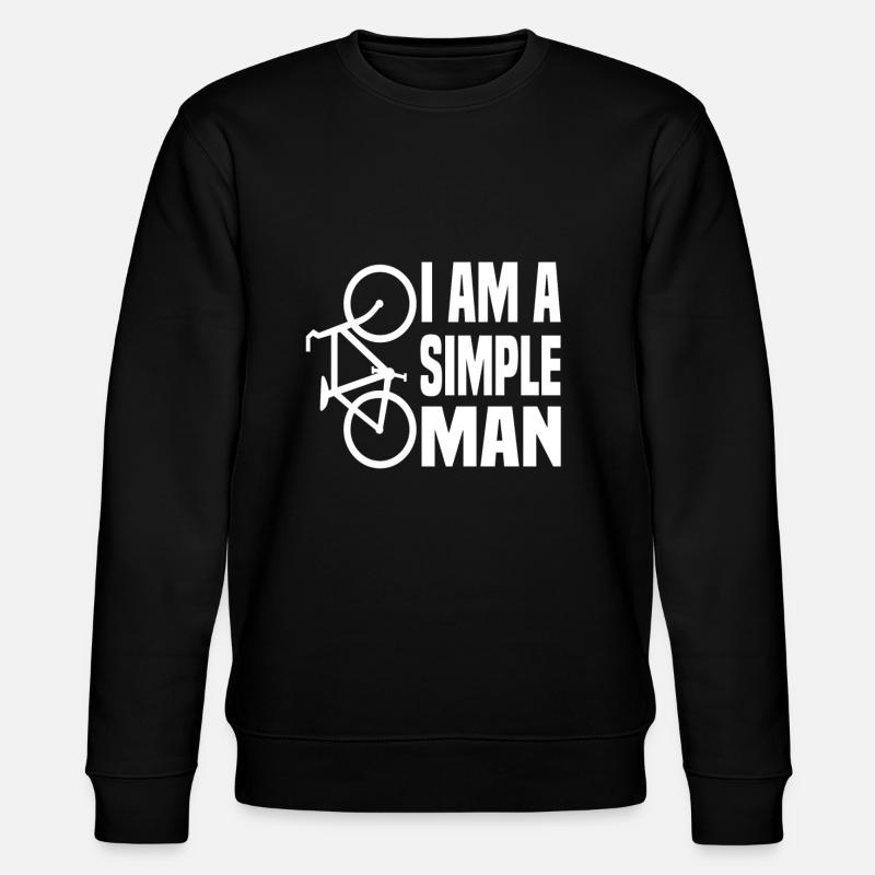 Simple Man Vélo - Sweat bio CHANGER Stanley/Stella Unisexe - noir