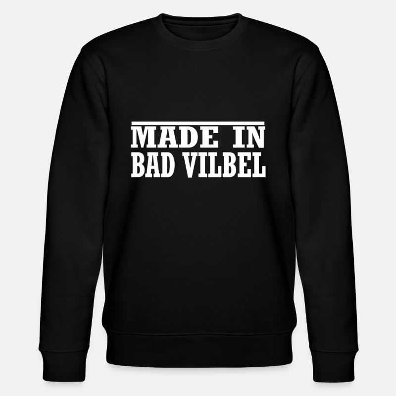 Bad Vilbel - Stanley/Stella Unisex Bio-Sweatshirt CHANGER  - Schwarz