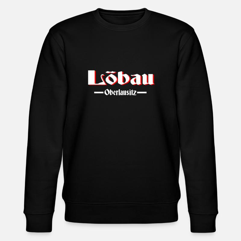 Löbau - Stanley/Stella Unisex Bio-Sweatshirt CHANGER  - Schwarz