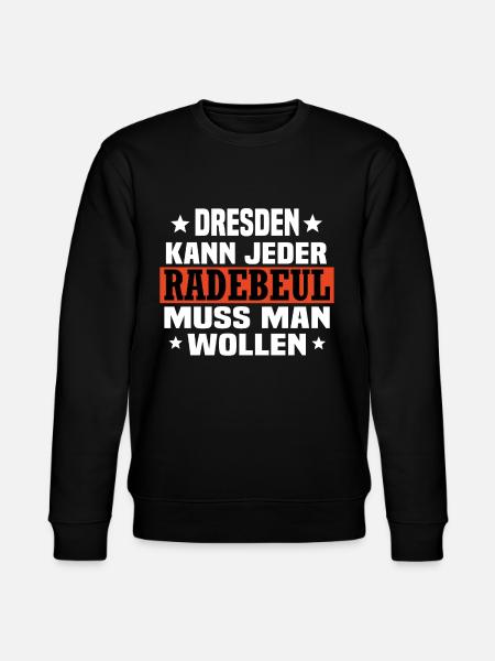 Radebeul - Stanley/Stella Unisex Bio-Sweatshirt CHANGER  - Schwarz