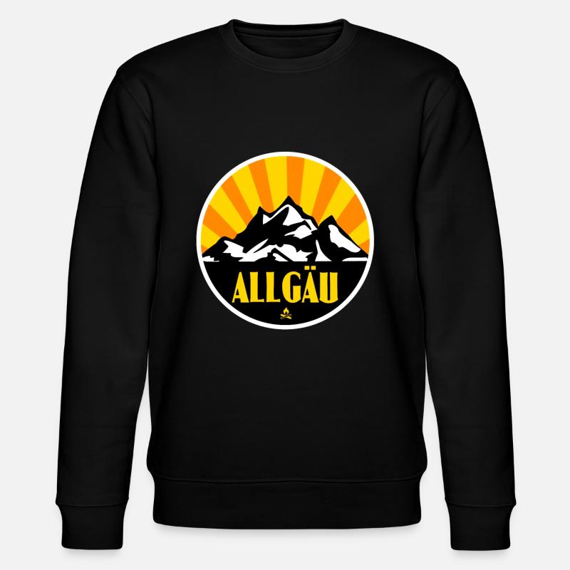 Allgäu - Stanley/Stella Unisex Bio-Sweatshirt CHANGER - Schwarz