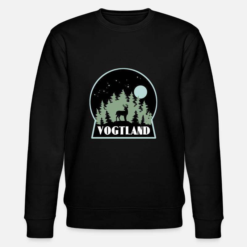 Vogtland - Stanley/Stella Unisex Bio-Sweatshirt CHANGER - Schwarz