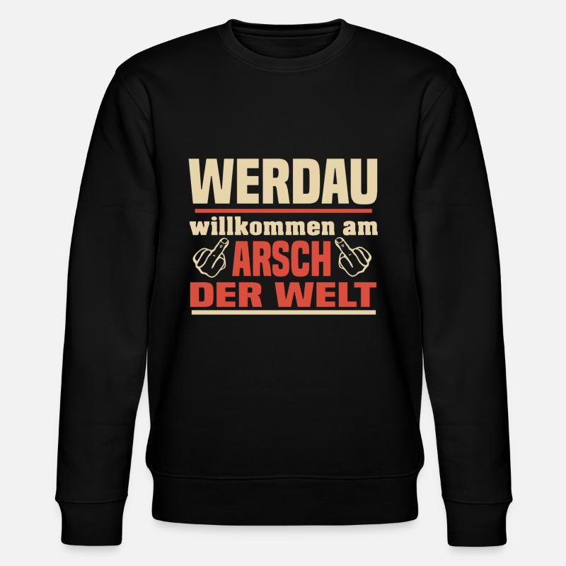 Werdau - Stanley/Stella Unisex Bio-Sweatshirt CHANGER  - Schwarz