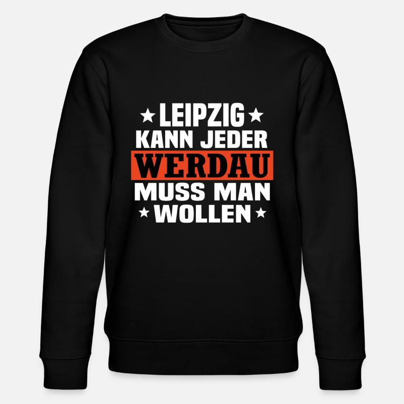 Werdau - Stanley/Stella Unisex Bio-Sweatshirt CHANGER  - Schwarz
