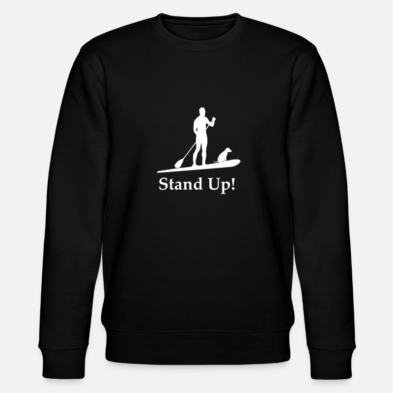 standup paddeln - Stanley/Stella Unisex Bio-Sweatshirt CHANGER  - Schwarz