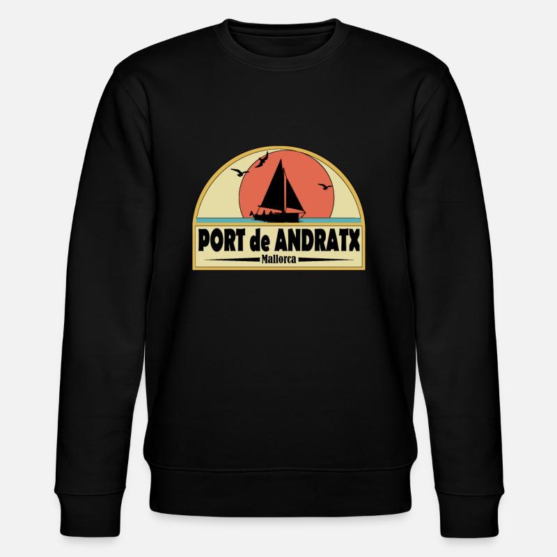 Port de Andratx - Sweat bio CHANGER Stanley/Stella Unisexe - noir