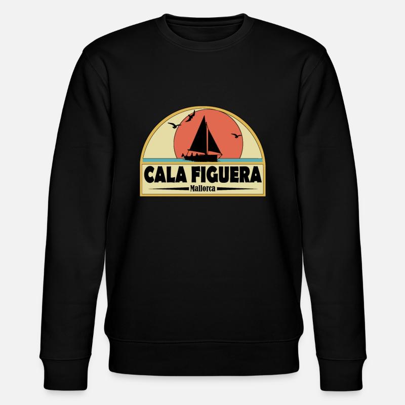 Cala Figuera - Stanley/Stella Unisex Bio-Sweatshirt CHANGER  - Schwarz