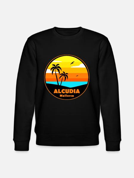 Alcudia Mallorca - Stanley/Stella CHANGER Unisex Organic Sweatshirt - black