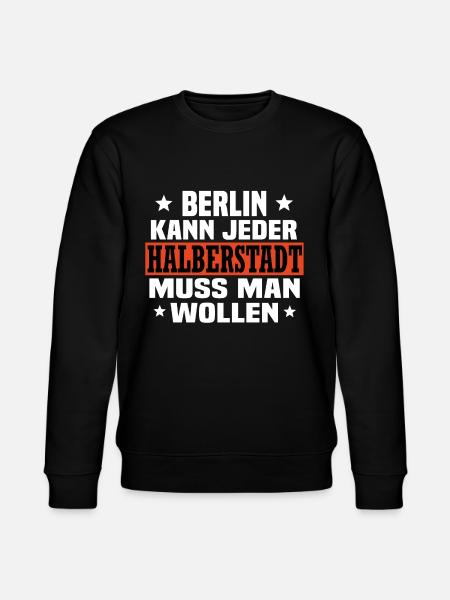 Halberstadt - Stanley/Stella Unisex Bio-Sweatshirt CHANGER  - Schwarz