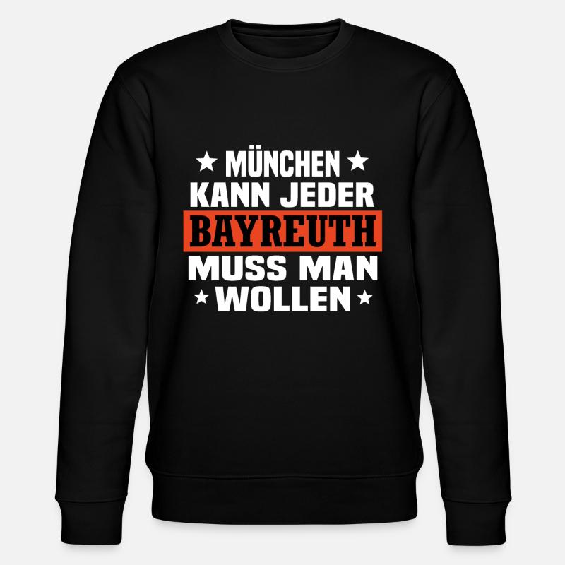 Bayreuth - Stanley/Stella Unisex Bio-Sweatshirt CHANGER  - Schwarz