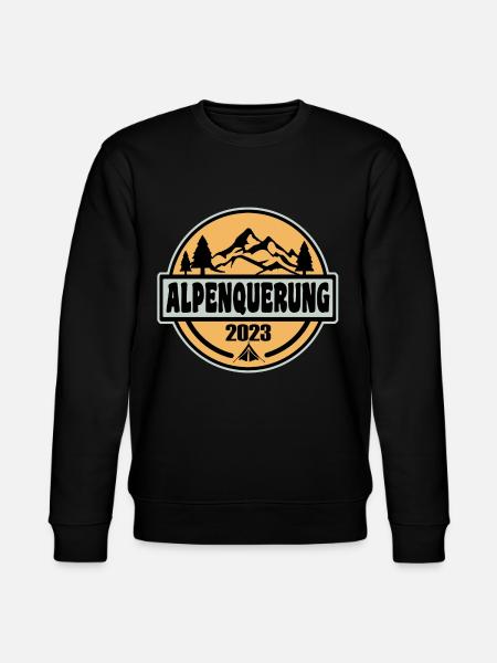Alpenquerung 2023 - Stanley/Stella Unisex Bio-Sweatshirt CHANGER  - Schwarz