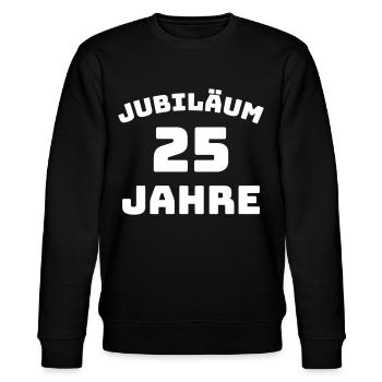 Jubiläum 25 Jahre Firmenjubiläum Gratulieren - Stanley/Stella Unisex Bio-Sweatshirt CHANGER  - Schwarz - Vorne - Nik (191cm) & Marisol (170cm)