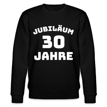 Jubiläum 30 Jahre Firmenjubiläum Gratulieren - Stanley/Stella Unisex Bio-Sweatshirt CHANGER  - Schwarz - Vorne - Nik (191cm) & Marisol (170cm)