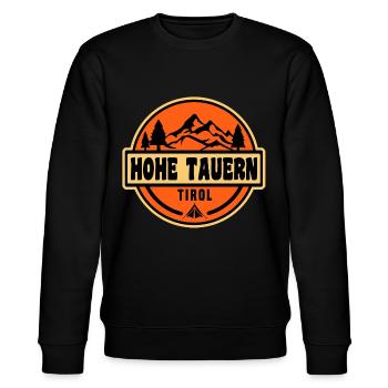 Hohe Tauern - Stanley/Stella Unisex Bio-Sweatshirt CHANGER  - Schwarz - Vorne - Nik (191cm) & Marisol (170cm)