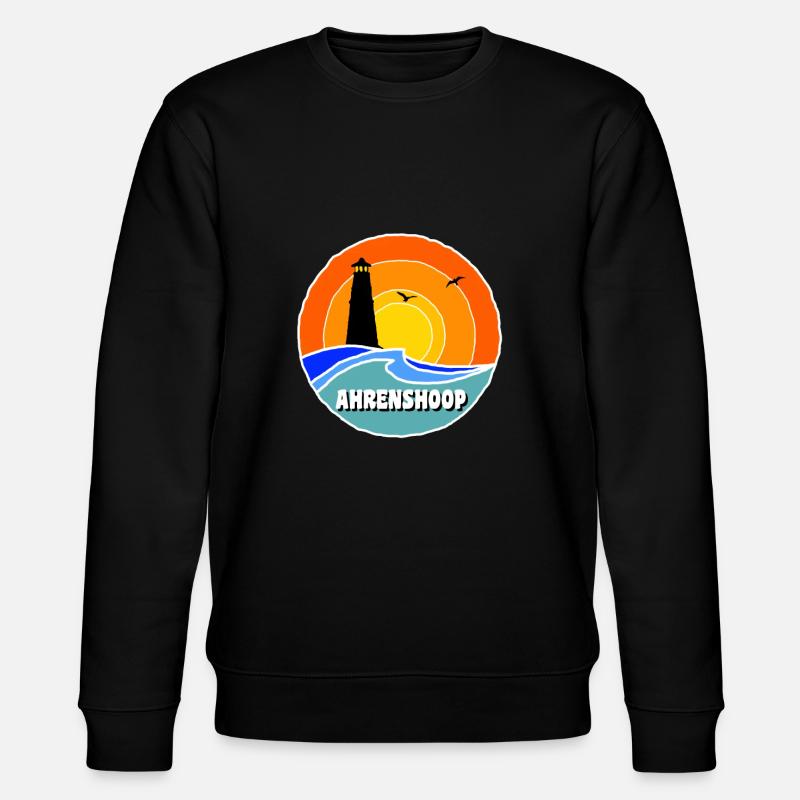 Ostsee Leuchtturm Ahrenshoop - Stanley/Stella Unisex Bio-Sweatshirt CHANGER  - Schwarz