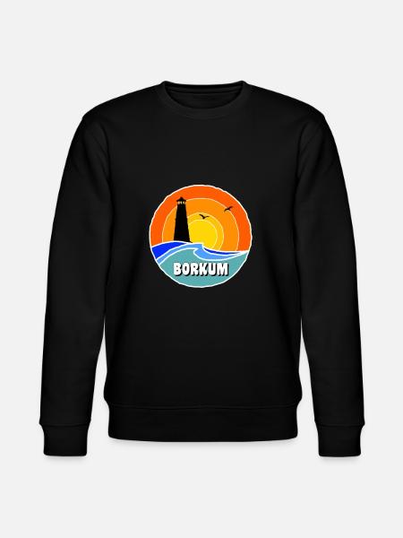 Ostsee Leuchtturm Borkum - Stanley/Stella Unisex Bio-Sweatshirt CHANGER - Schwarz