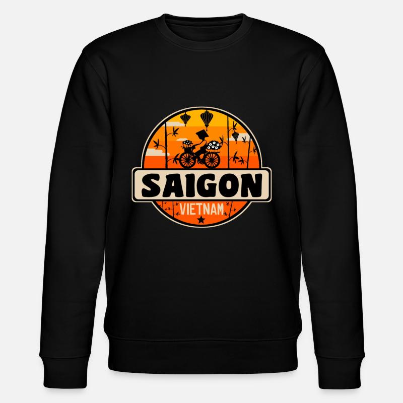 Saigon Vietnam - Stanley/Stella Unisex Bio-Sweatshirt CHANGER  - Schwarz