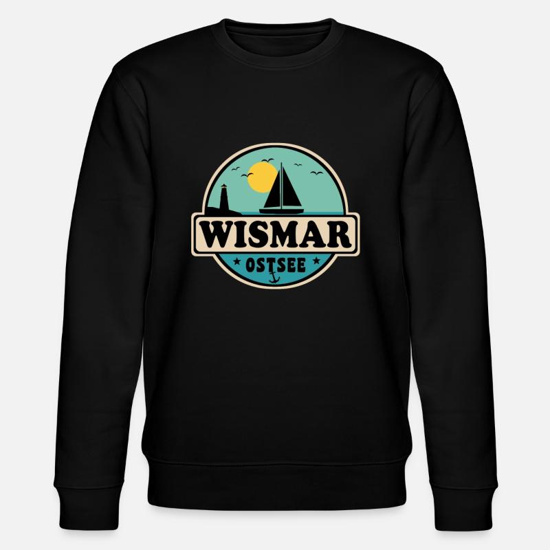 Wismar - Stanley/Stella Unisex Bio-Sweatshirt CHANGER  - Schwarz