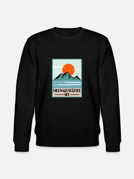 Vierwaldstättersee - Stanley/Stella Unisex Bio-Sweatshirt CHANGER  - Schwarz