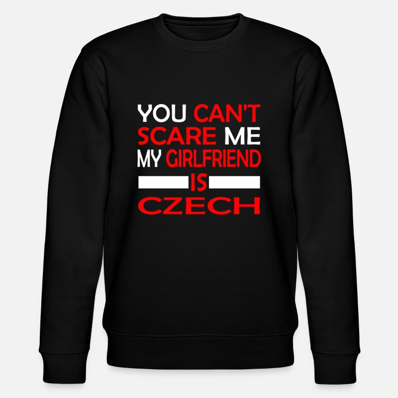 Tschechisch Girlfriend - Stanley/Stella Unisex Bio-Sweatshirt CHANGER  - Schwarz