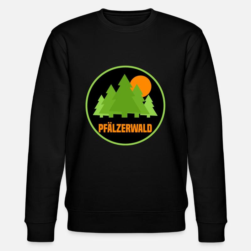 Pfälzerwald - Stanley/Stella Unisex Bio-Sweatshirt CHANGER  - Schwarz