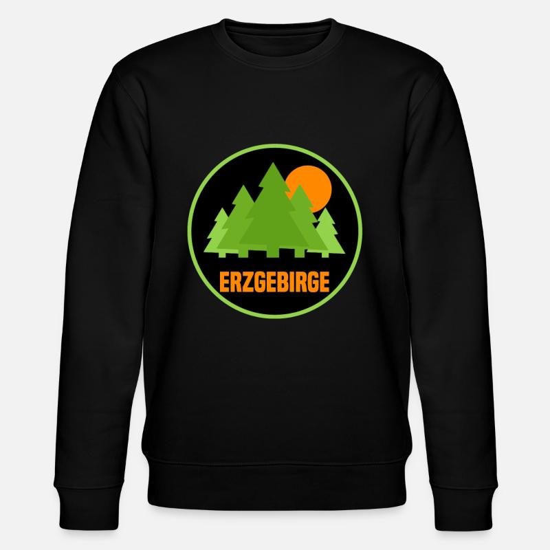 Erzgebirge - Stanley/Stella Unisex Bio-Sweatshirt CHANGER  - Schwarz