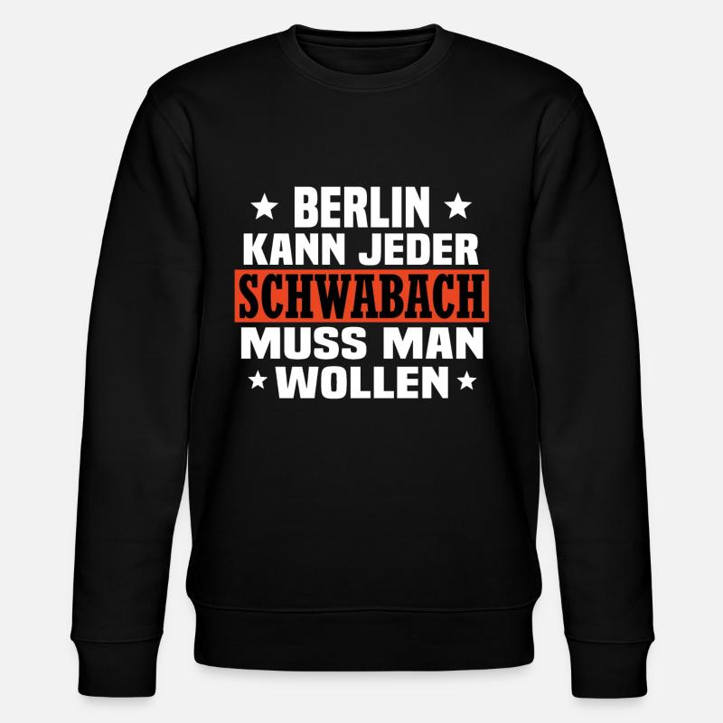 Schwabach - Stanley/Stella Unisex Bio-Sweatshirt CHANGER  - Schwarz