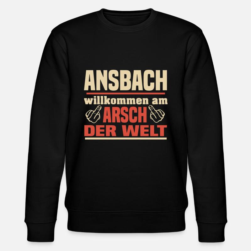 Ansbach - Stanley/Stella Unisex Bio-Sweatshirt CHANGER  - Schwarz