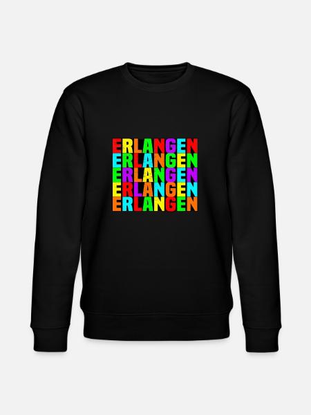 Erlangen - Stanley/Stella Unisex Bio-Sweatshirt CHANGER - Schwarz