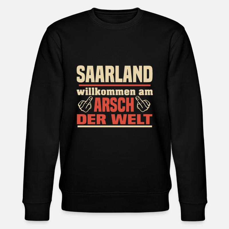 Saarland - Stanley/Stella Unisex Bio-Sweatshirt CHANGER  - Schwarz