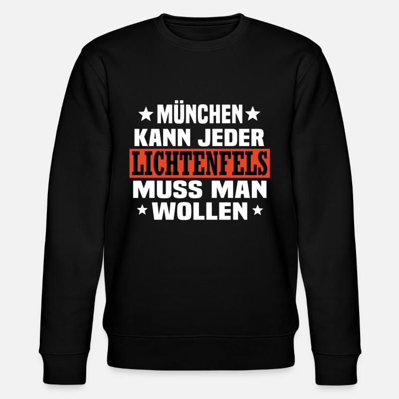 Lichtenfels - Stanley/Stella Unisex Bio-Sweatshirt CHANGER  - Schwarz
