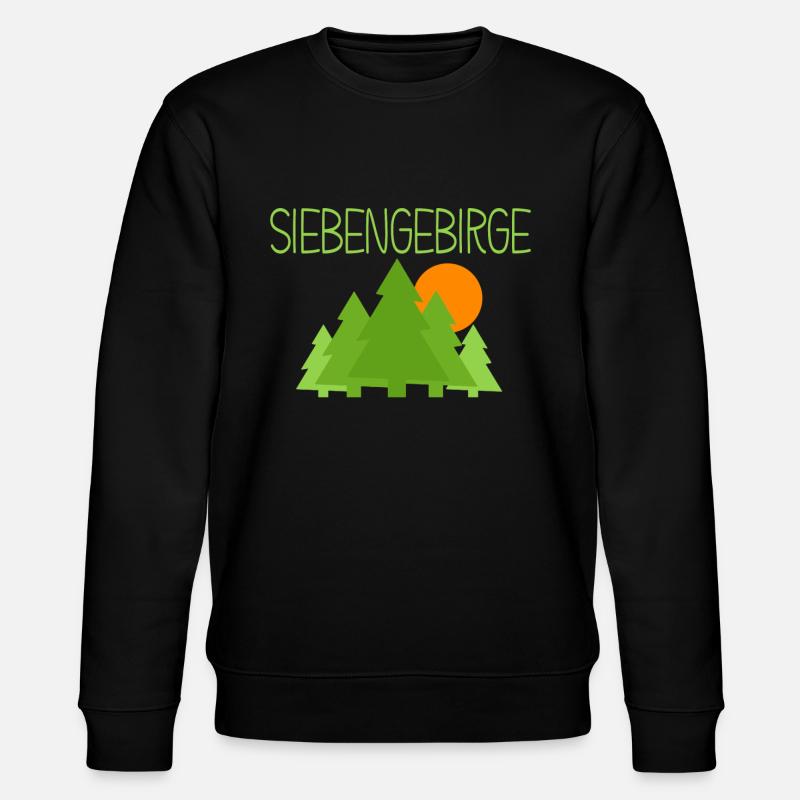 Siebengebirge - Stanley/Stella Unisex Bio-Sweatshirt CHANGER  - Schwarz