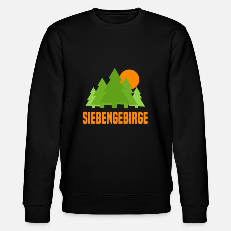 Siebengebirge - Stanley/Stella Unisex Bio-Sweatshirt CHANGER  - Schwarz