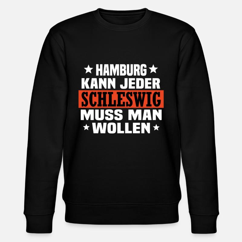 Schleswig - Stanley/Stella Unisex Bio-Sweatshirt CHANGER  - Schwarz