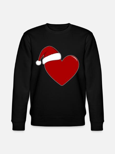 Weihnachten Herz - Stanley/Stella Unisex Bio-Sweatshirt CHANGER  - Schwarz