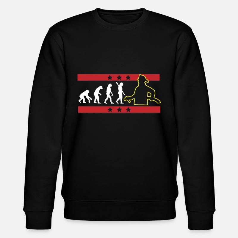EVOLUTION FIREFIGHTER FIREFIGHTER FIREFIGHTER - Stanley/Stella CHANGER Unisex Organic Sweatshirt - black