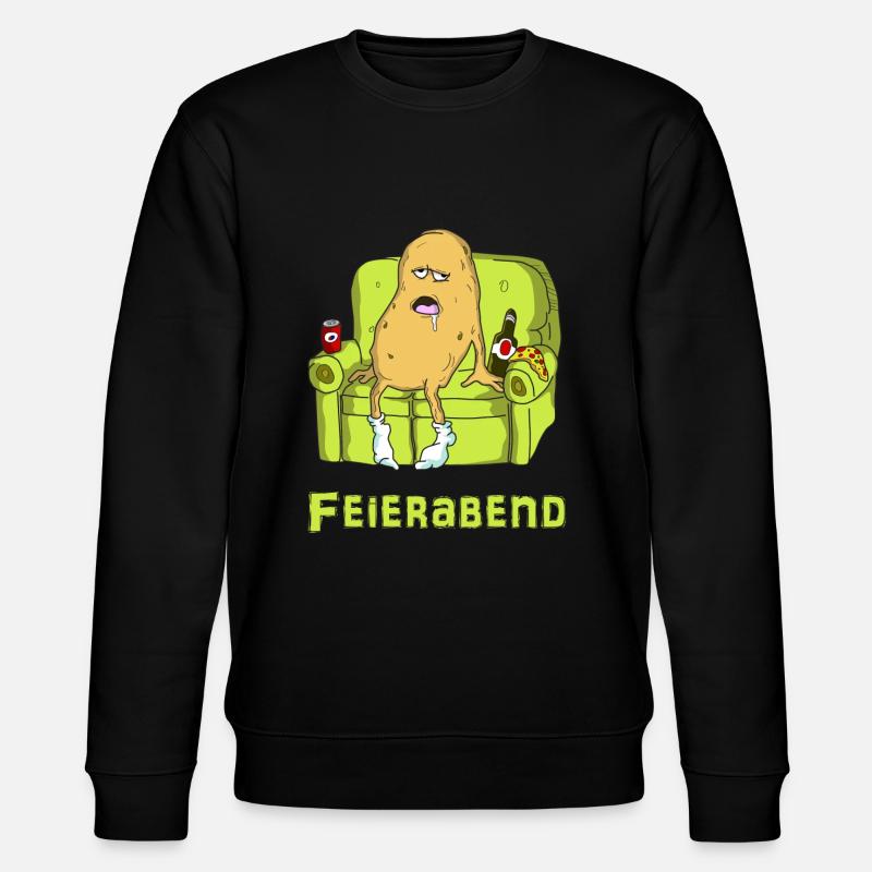 Feierabend. Chillen. Gammeln - Stanley/Stella Unisex Bio-Sweatshirt CHANGER - Schwarz