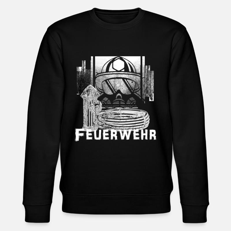 Feuerwehr - Stanley/Stella Unisex Bio-Sweatshirt CHANGER  - Schwarz