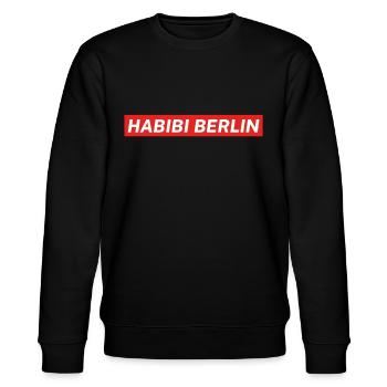 habibi berlin - Stanley/Stella Unisex Bio-Sweatshirt CHANGER  - Schwarz - Vorne - Nik (191cm) & Marisol (170cm)
