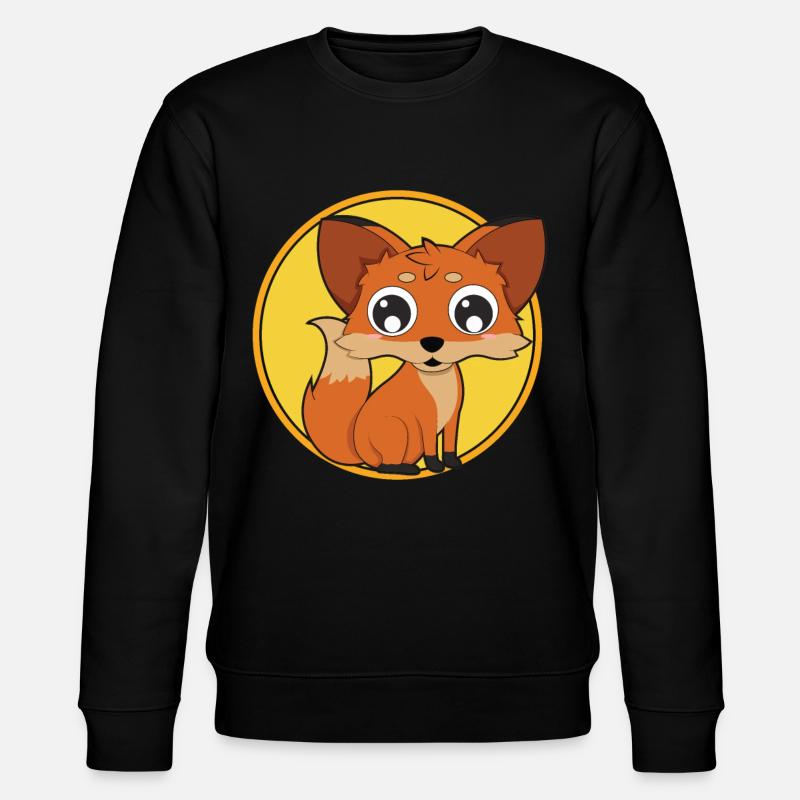 Renard bébé animaux mignons - Sweat bio CHANGER Stanley/Stella Unisexe - noir